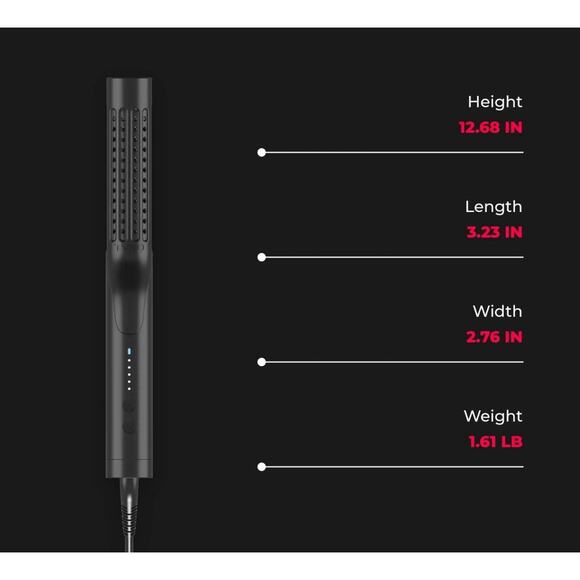 Tymo Airflow 2-in-1 Hair Curler & Straightener Black Tested - Picture 10 of 10